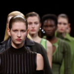 Hermes shows slick leather ensembles on dirt runway at Paris…