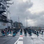 Navy personnel celebrate International Yoga Day on-board INS Vikramaditya
