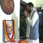 Haryana CM Saini pays floral tributes to Syama Prasad Mookerjee