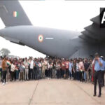 Union Minister Shobha Karandlaje welcomes 224 Indian nationals returning from…