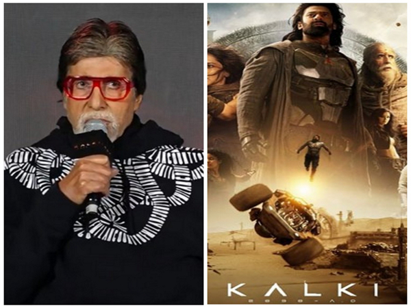 Amitabh Bachchan and poster of 'Kalki 2898 AD' (Image source: ANI/Instagram) Amitabh Bachchan and poster of 'Kalki 2898 AD' (Image source: ANI/Instagram)