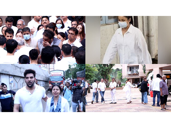 Celebs pay their last respects to Shefali Jariwala (Photo/ANI) Celebs pay their last respects to Shefali Jariwala (Photo/ANI)
