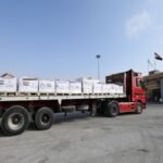 38 Emirati humanitarian aid trucks enter Gaza as part of…