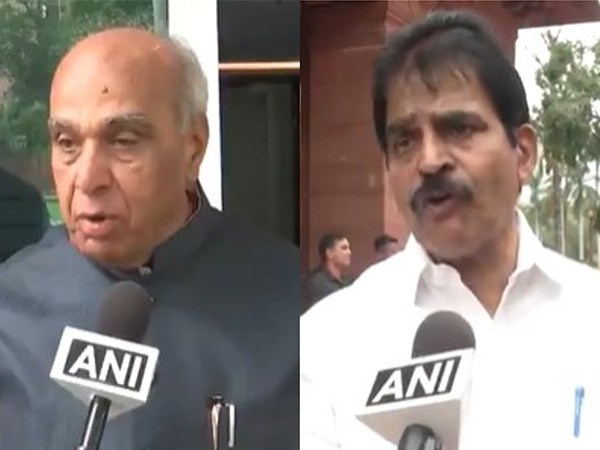 BJP MP Jagdambika Pal and Congress MP KC Venugopal (Photo/ANI) BJP MP Jagdambika Pal and Congress MP KC Venugopal (Photo/ANI)