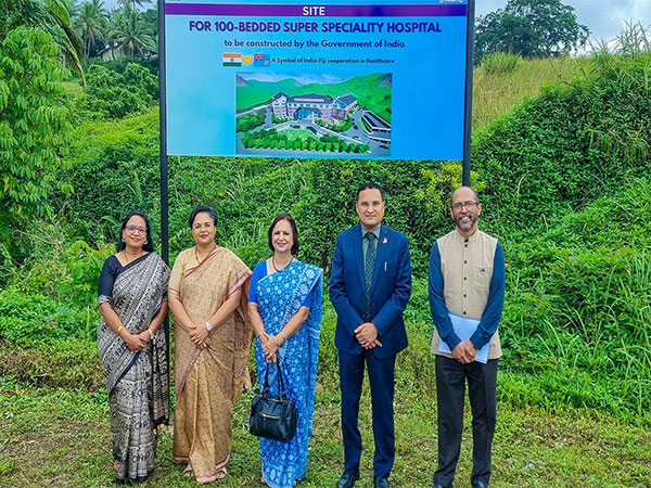 Neena Malhotra, Secretary (South), visited the site of the upcoming 100-bedded Super Speciality Hospital in Nasinu, Suva (Image: X@HCI_Suva) Neena Malhotra, Secretary (South), visited the site of the upcoming 100-bedded Super Speciality Hospital in Nasinu, Suva (Image: X@HCI_Suva)
