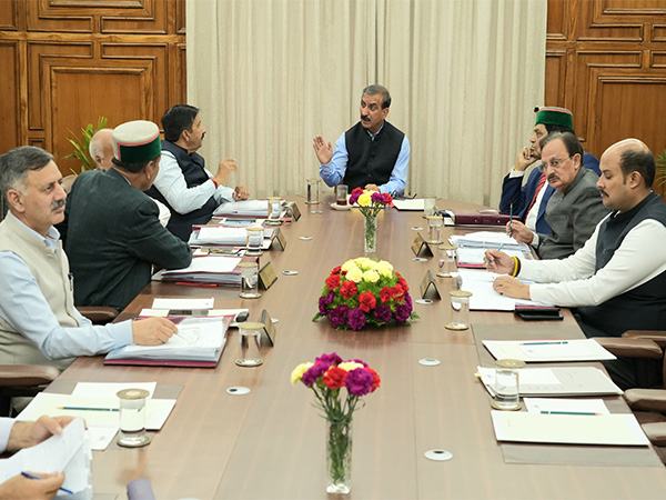 Himachal Pradesh Chief Minister Sukhvinder Singh Sukku chairs cabinet meet (Photo/ANI) Himachal Pradesh Chief Minister Sukhvinder Singh Sukku chairs cabinet meet (Photo/ANI)
