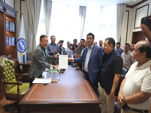 Meghalaya Speaker accepts merger of Mylliem MLA Ronnie V Lyngdoh with NPP (Photo/ANI) Meghalaya Speaker accepts merger of Mylliem MLA Ronnie V Lyngdoh with NPP (Photo/ANI)