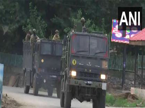 Security forces conduct anti-terror operation in Kulgam's Akhal area (Photo/ANI) Security forces conduct anti-terror operation in Kulgam's Akhal area (Photo/ANI)