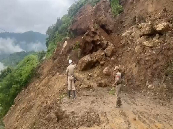 Visual from the site of the landslide (Photo/ANI) Visual from the site of the landslide (Photo/ANI)