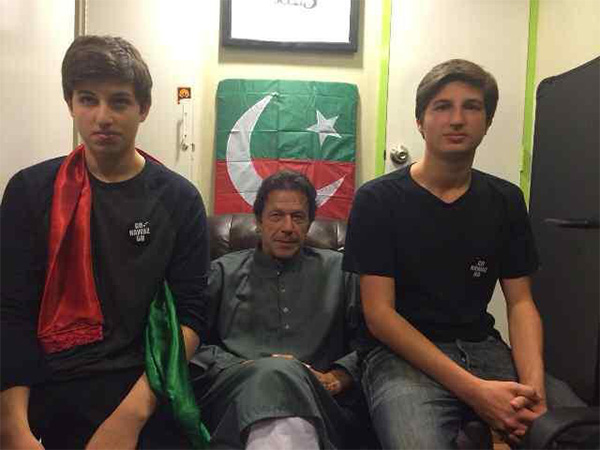 Imran Khan with his sons, Sulaiman and Kasim (Image: X/@qasim__khan) Imran Khan with his sons, Sulaiman and Kasim (Image: X/@qasim__khan)