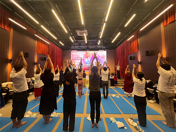 Visitors immersing in Yoga session at the India Pavilion at World Expo 2025 Osaka (Photo/ X@IndianEmbTokyo) Visitors immersing in Yoga session at the India Pavilion at World Expo 2025 Osaka (Photo/ X@IndianEmbTokyo)