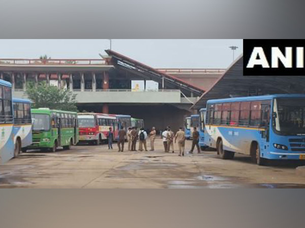 Visual from Hosur Bus Stand in Hubballi (Photo/ANI) Visual from Hosur Bus Stand in Hubballi (Photo/ANI)