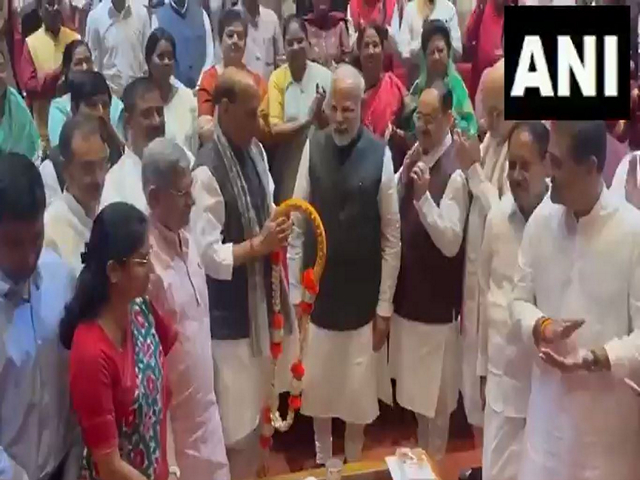 PM Modi felicitated by NDA MPs for success of Operation Sindoor (Photo/ANI) PM Modi felicitated by NDA MPs for success of Operation Sindoor (Photo/ANI)