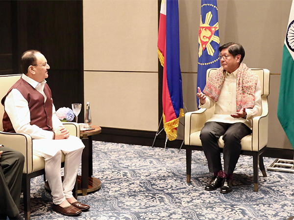 BJP President Jagat Prakash Nadda with President of the Republic of the Philippines, Ferdinand Romualdez Marcos Jr. (Pic/@JPNadda) BJP President Jagat Prakash Nadda with President of the Republic of the Philippines, Ferdinand Romualdez Marcos Jr. (Pic/@JPNadda)