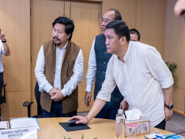 Arunachal Pradesh Chief Minister Pema Khandu launches ‘Water Bill’ app (Photo/ANI) Arunachal Pradesh Chief Minister Pema Khandu launches ‘Water Bill’ app (Photo/ANI)