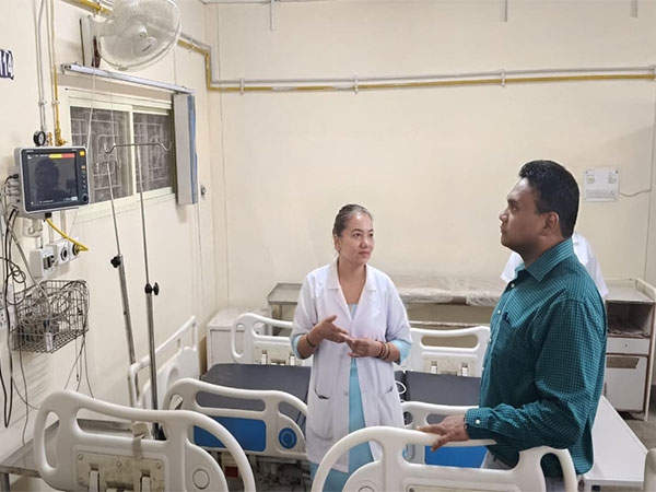 Uttarakhand Health Secretary Dr R Rajesh Kumar inspects hospital (Photo/ANI) Uttarakhand Health Secretary Dr R Rajesh Kumar inspects hospital (Photo/ANI)