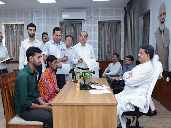 Chief Minister of Tripura Manik Saha during Mukhyamantri Samipeshu initiative. (Photo/ANI) Chief Minister of Tripura Manik Saha during Mukhyamantri Samipeshu initiative. (Photo/ANI)
