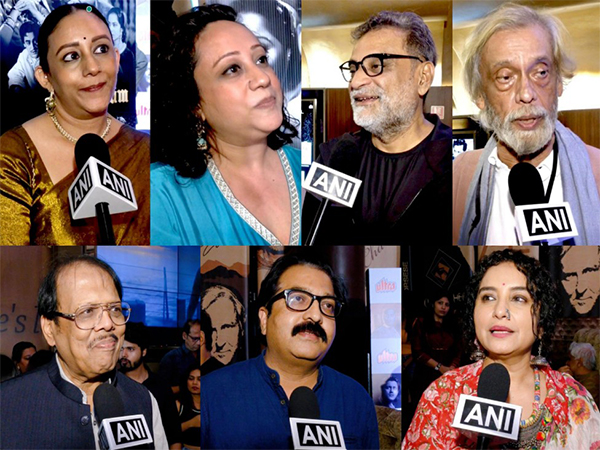 Karuna Dutt , Gouri Dutt, R Balki, Sudhir Mishra, Sushilkumar Agrawal, Prakash Magdum, Divya Dutta (Image source/ANI) Karuna Dutt , Gouri Dutt, R Balki, Sudhir Mishra, Sushilkumar Agrawal, Prakash Magdum, Divya Dutta (Image source/ANI)