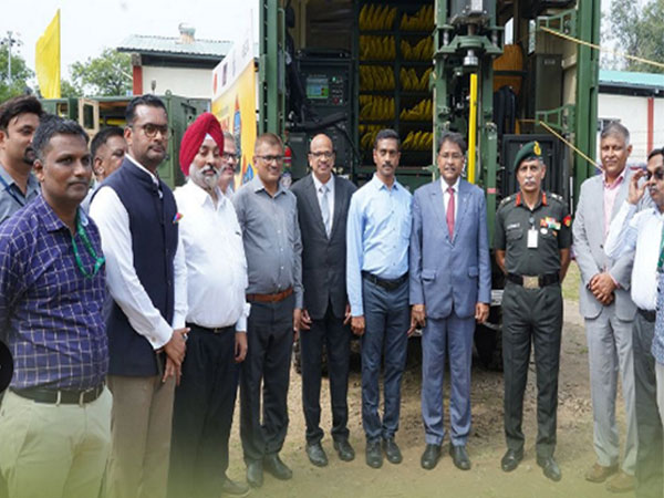 Induction ceremony of the Mechanical Minefield Marking Equipment into the Indian Army. (Photo/ BEML) Induction ceremony of the Mechanical Minefield Marking Equipment into the Indian Army. (Photo/ BEML)