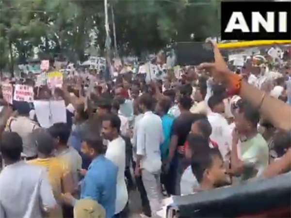 Visual of students protesting in Patna (Photo/ANI) Visual of students protesting in Patna (Photo/ANI)