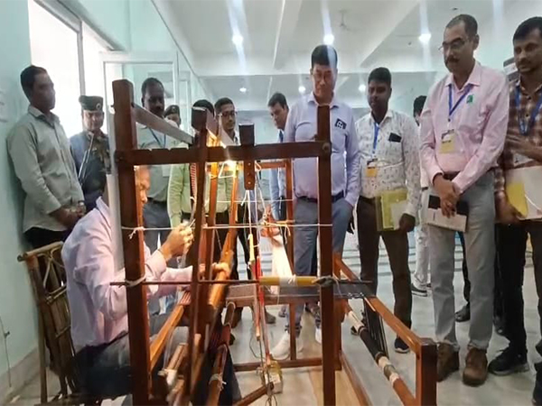 National Handloom Day being celebrated in Agartala (Photo/ANI) National Handloom Day being celebrated in Agartala (Photo/ANI)