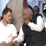 Rahul Gandhi, Mallikarjun Kharge arrive at ‘Vote Adhikaar Rally’ in…