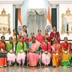President Murmu celebrates Raksha Bandhan with school students from across…