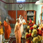 UP CM Yogi Adityanath offers prayers at Gorakhnath Temple