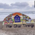 Sudarsan Pattnaik creates sand art based on theme of ‘Har…