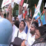 NSUI workers protest from headquarters to Jantar Mantar, demand action…