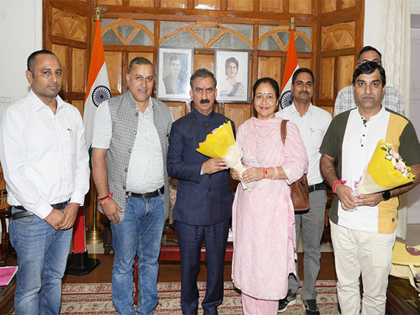 Himachal Pradesh CM Sukhu meets delegation of teachers association (Photo/ANI) Himachal Pradesh CM Sukhu meets delegation of teachers association (Photo/ANI)