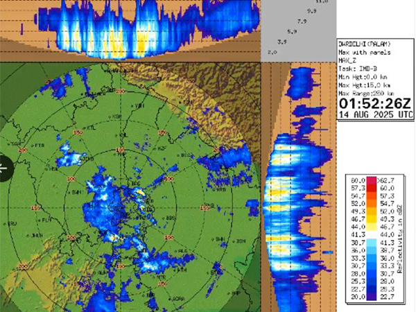 Visual from India Meteorological Department (IMD) (Photo/@Indiametdept on X) Visual from India Meteorological Department (IMD) (Photo/@Indiametdept on X)