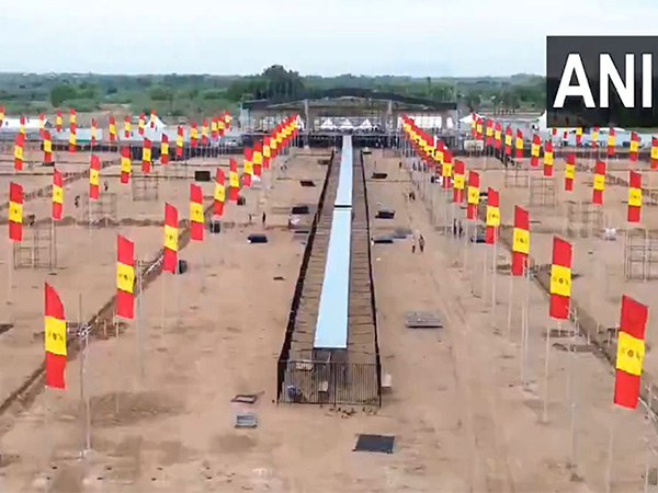 Drone visuals from the venue TN's Madurai, where TVK's second state conference is to be held on August 21 (Photo/ANI) Drone visuals from the venue TN's Madurai, where TVK's second state conference is to be held on August 21 (Photo/ANI)