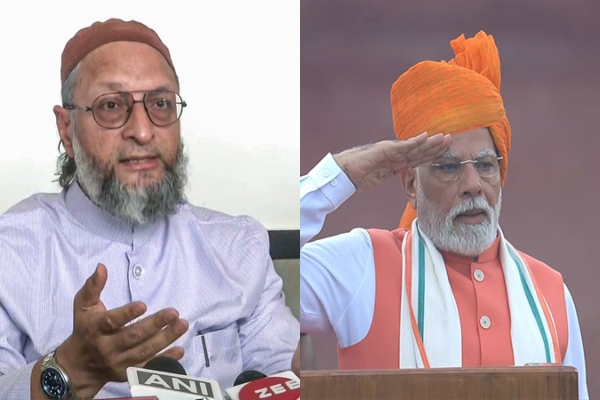 AIMIM chief Asaduddin Owaisi (L) and PM Narendra Modi (R) (Photo: ANI) AIMIM chief Asaduddin Owaisi (L) and PM Narendra Modi (R) (Photo: ANI)