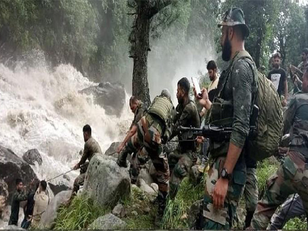 Indian Army launches search and rescue operation after Kishtwar cloudburst incident (Photo/ANI) Indian Army launches search and rescue operation after Kishtwar cloudburst incident (Photo/ANI)