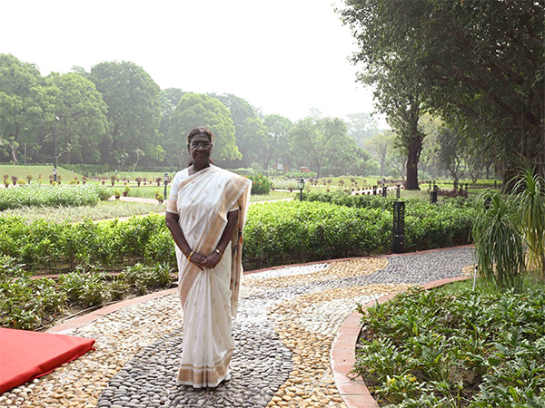 President Droupadi Murmu at Amrit Udyan (Photo/@rashtrapatibhvn) President Droupadi Murmu at Amrit Udyan (Photo/@rashtrapatibhvn)