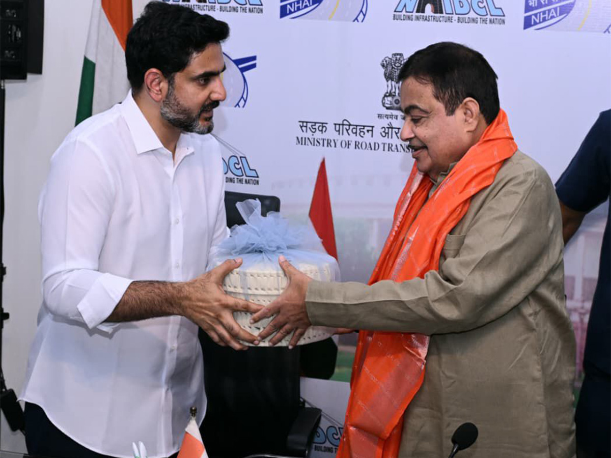 Nara Lokesh meet Union Minister for Road Transport and Highways, Nitin Gadkari (Photo/TDP) Nara Lokesh meet Union Minister for Road Transport and Highways, Nitin Gadkari (Photo/TDP)