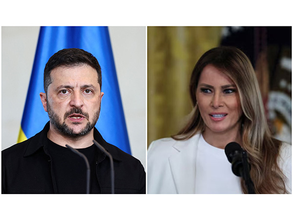    Ukraine President Volodymyr Zelenskyy and US First Lady Melania Trump (File photos/ Reuters) 