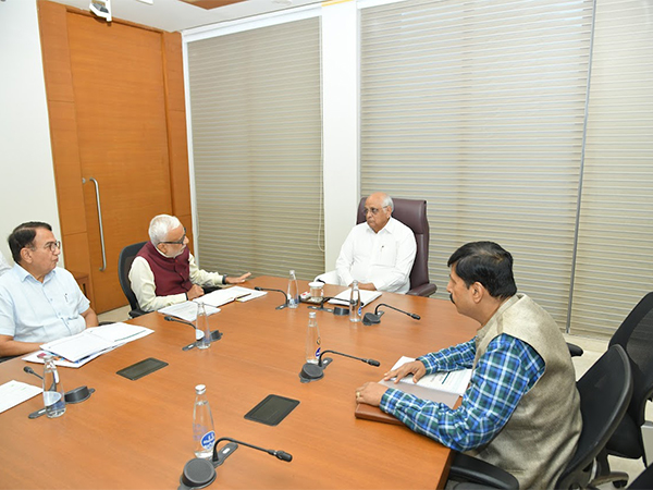 Gujarat CM Patel receives fourth recommendation report of GARC (Photo/ANI) Gujarat CM Patel receives fourth recommendation report of GARC (Photo/ANI)