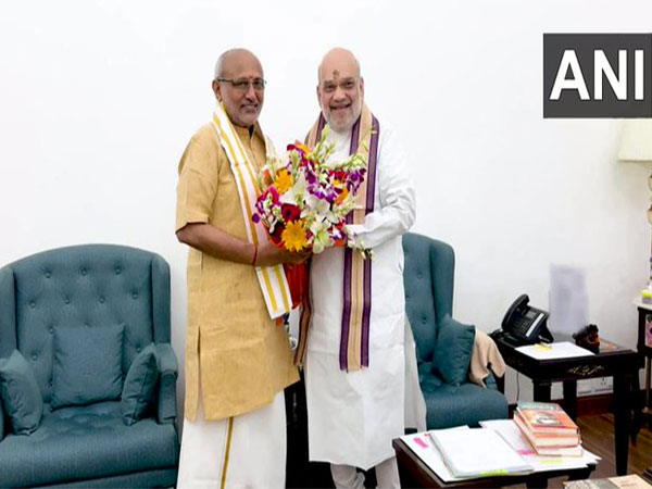 NDA's Vice Presidential candidate CP Radhakrishnan meets Union Home Minister Amit Shah in Delhi (Photo/ANI) NDA's Vice Presidential candidate CP Radhakrishnan meets Union Home Minister Amit Shah in Delhi (Photo/ANI)