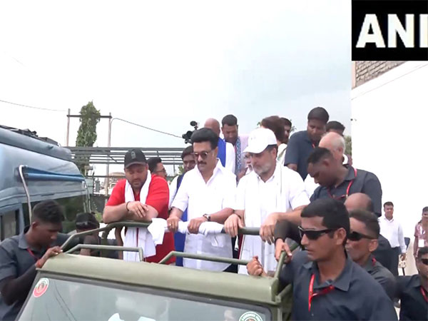 Tamil Nadu Chief Minister MK Stalin participates in ‘Voter Adhikar Yatra' in Bihar (Photo/ANI) Tamil Nadu Chief Minister MK Stalin participates in ‘Voter Adhikar Yatra' in Bihar (Photo/ANI)
