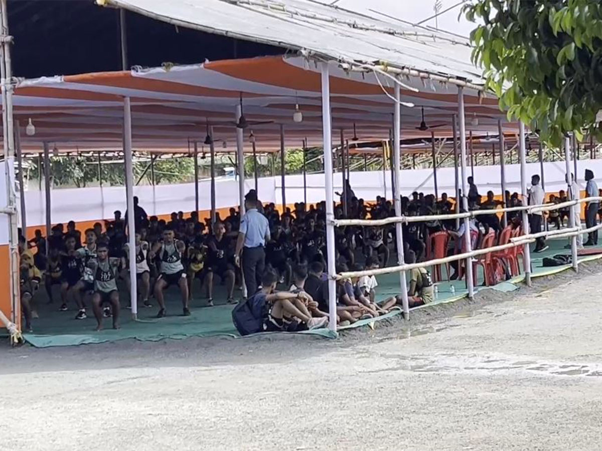 All India 12 State Agniveer Vayu recruitment rally started in Odisha's Baripada. (Photo/ANI) All India 12 State Agniveer Vayu recruitment rally started in Odisha's Baripada. (Photo/ANI)