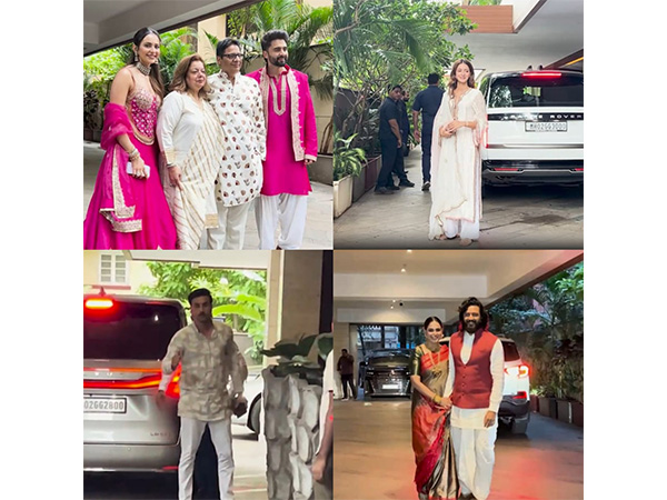 Celebs join Bhagnani for Ganesh Chaturthi (Photo/ANI) Celebs join Bhagnani for Ganesh Chaturthi (Photo/ANI)