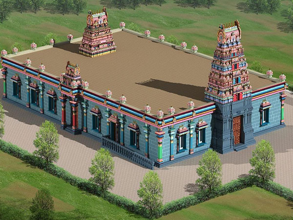 Proposed 3D picture of the temple (Photo credits : Samayapuram Mariyamman temple committee) Proposed 3D picture of the temple (Photo credits : Samayapuram Mariyamman temple committee)