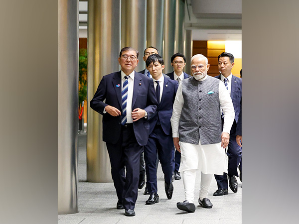 Prime Minister Narendra Modi with Prime Minister Shigeru Ishiba (Photo/ANI) Prime Minister Narendra Modi with Prime Minister Shigeru Ishiba (Photo/ANI)