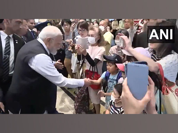 PM Modi interacts with children in Sendai (Photo: ANI/DD) PM Modi interacts with children in Sendai (Photo: ANI/DD)