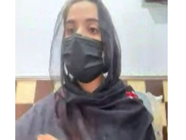 Screengrab of Sabia Baloch from the Webinar (Photo/ ANI) Screengrab of Sabia Baloch from the Webinar (Photo/ ANI)