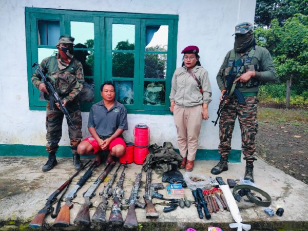 Sezied weapons by Assam Rifles (Photo/ANI) Sezied weapons by Assam Rifles (Photo/ANI)