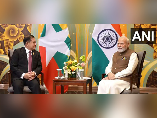 PM Modi with Myanmar’s Senior General Min Aung Hlaing (Photo: ANI/DD) PM Modi with Myanmar’s Senior General Min Aung Hlaing (Photo: ANI/DD)