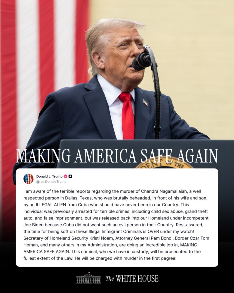 President Trump condemns gruesome beheading of Chandra Nagamallaiah